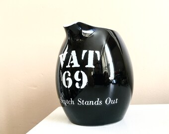 Vat 69 Whiskey Advertising Pitcher