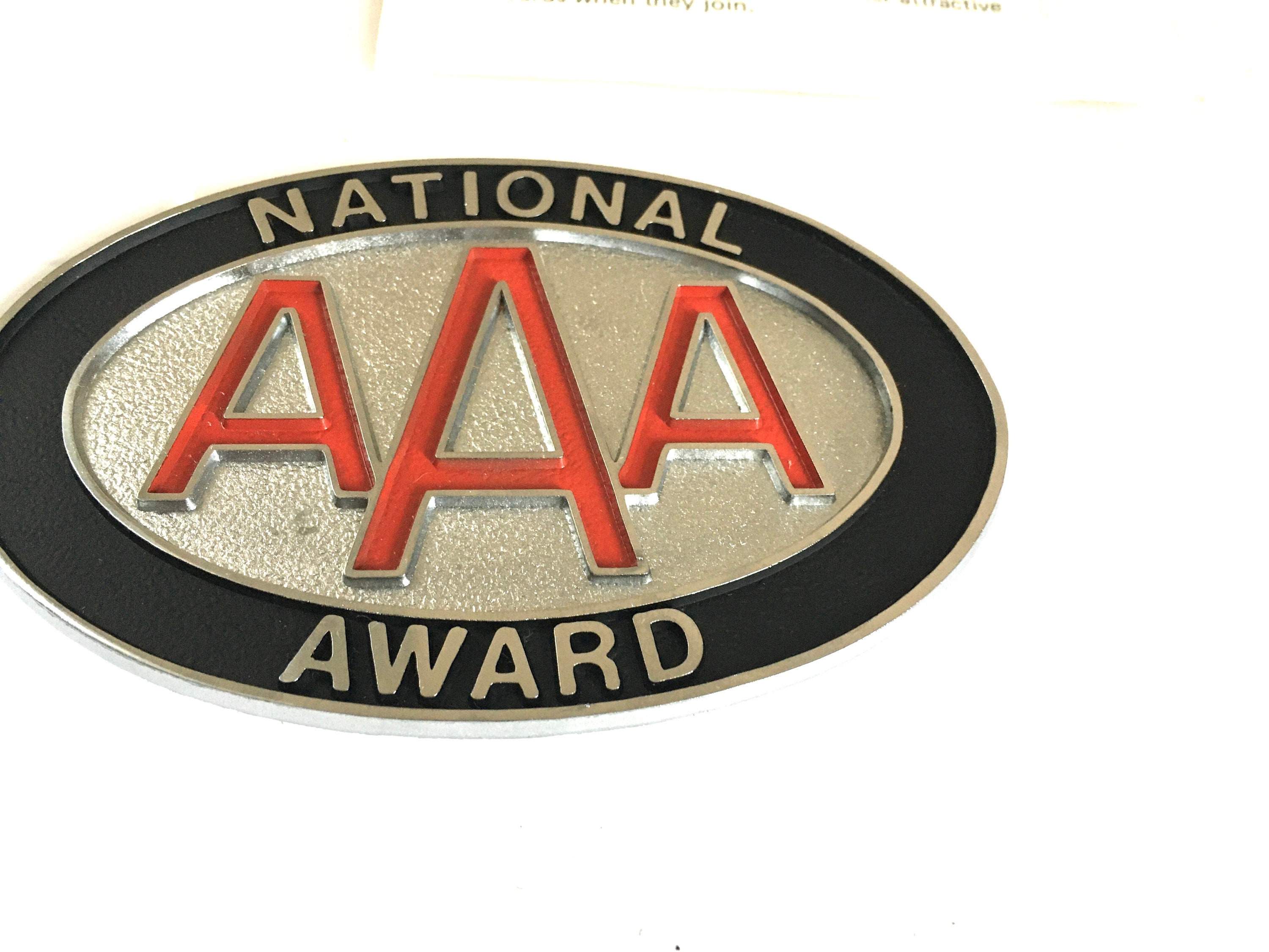 Vintage AAA Emblem or License Plate Topper Etsy