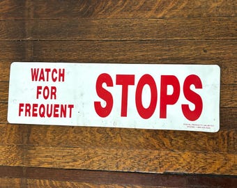Frequent Stops - Magnetic Post Office Truck Sign