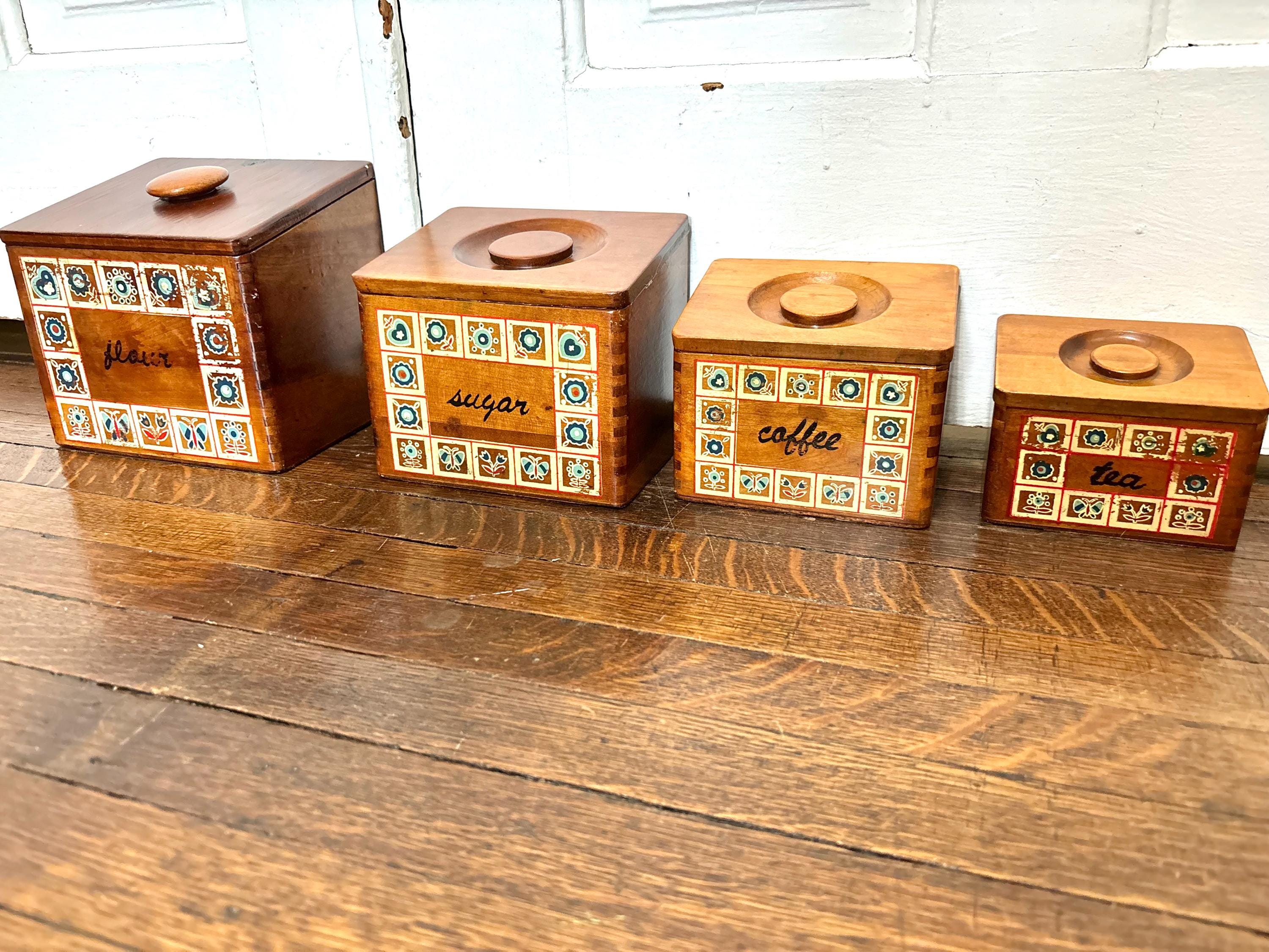 Mid Century Modern Canister Set - Etsy