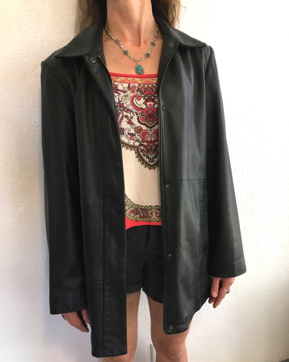 Fun Leather Jacket from GAP