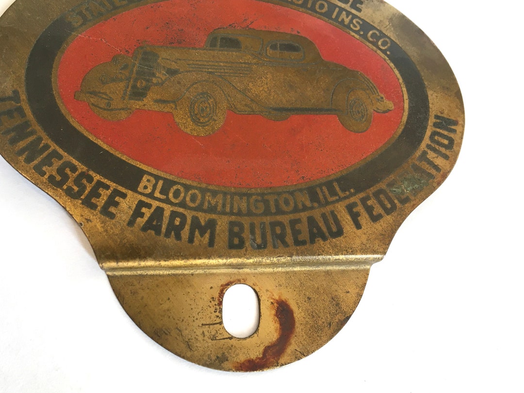 Vintage License Plate Topper Etsy