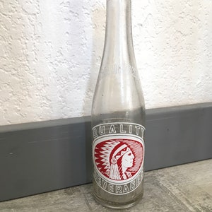 Vintage Glass Mahaska Soda Bottle