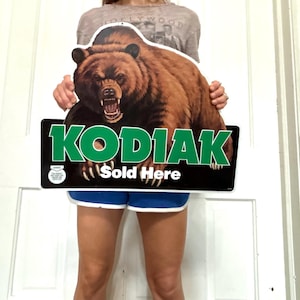 kodiak tobacco sign Kodiak Smokeless Tobacco Tin Sign,