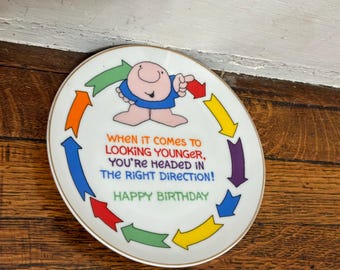 Vintage Ziggy Birthday Plate