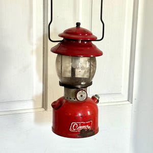 Vintage Coleman Lantern - Red