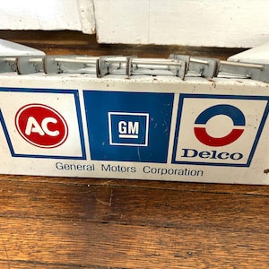 Vintage Delco Sign - Etsy
