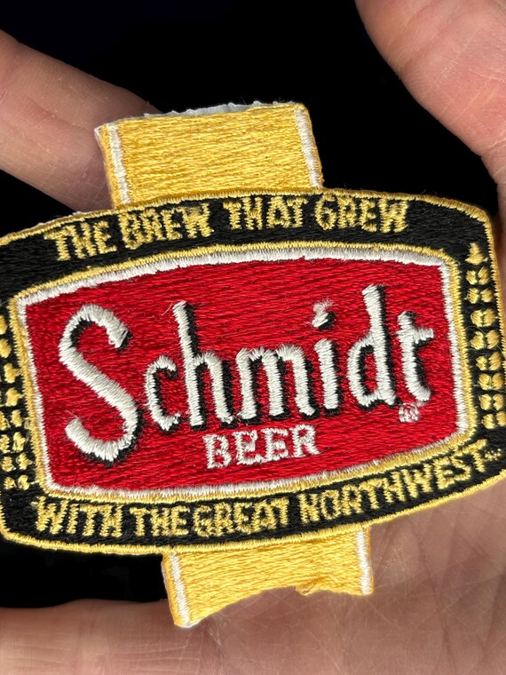 Awesome old Schmidt Beer Patch - image 3