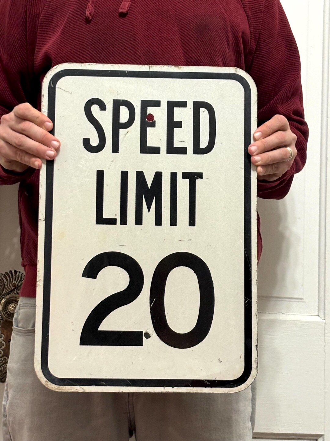 Old Metal 20 MPH Speed Limit Sign - Etsy