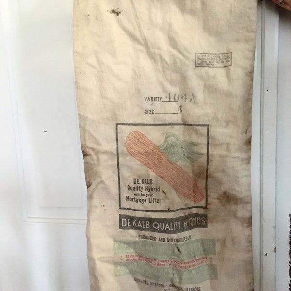 Old Dekalb feed sack