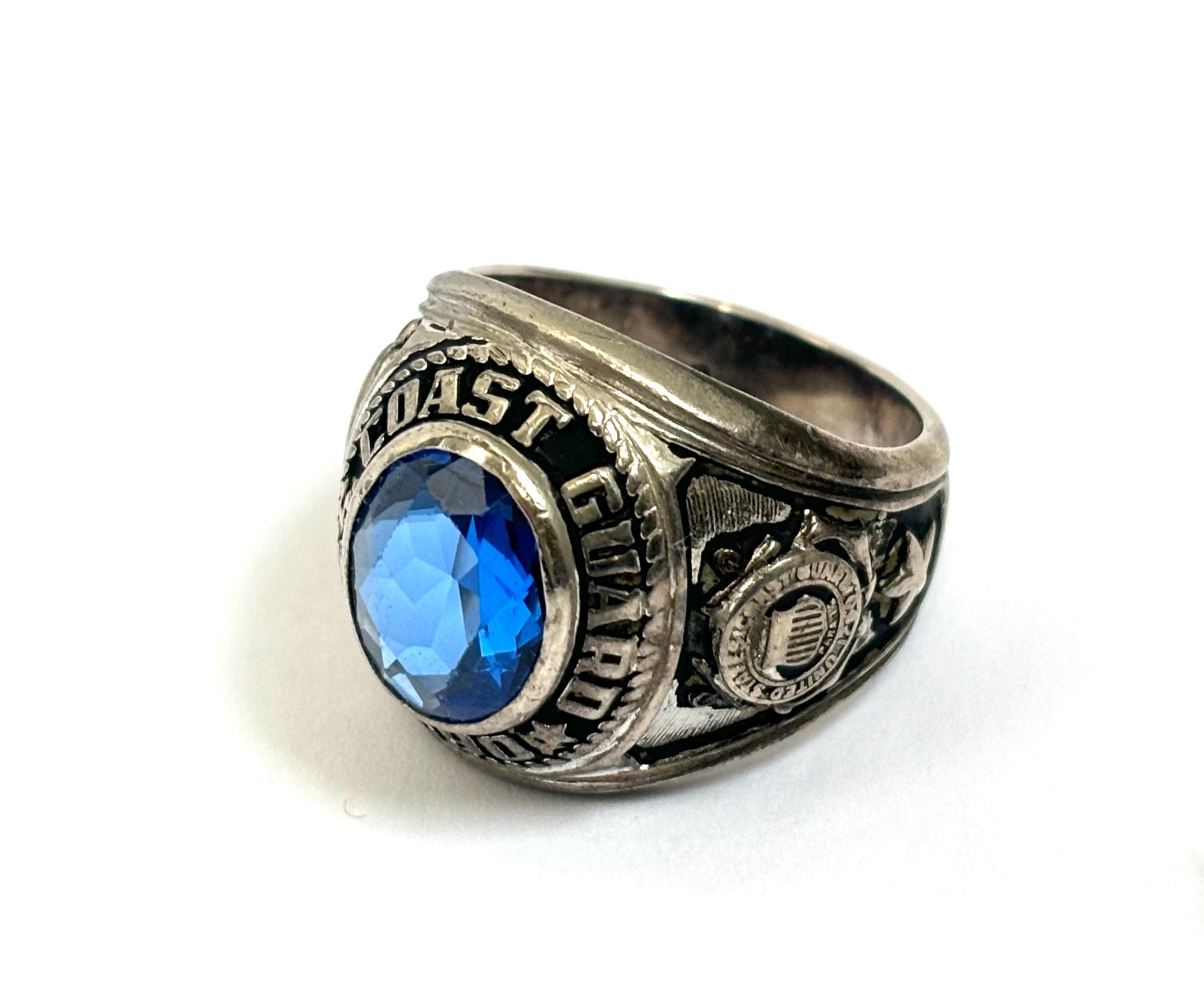 Vintage Coast Guard Military Rings - Etsy