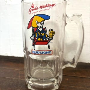Large 1980s Spuds Mackenzie Beer Mug