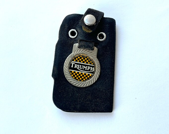 Triumph Ribbon Key Chain Vintage Triumph Motorcycle Keychain - Etsy