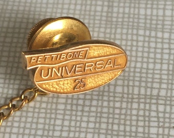Vintage 10K Gold Pettibone Universal Trucking 25 Year Service Pin