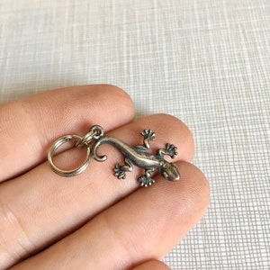 Vintage Sterling Silver Lizard Charm