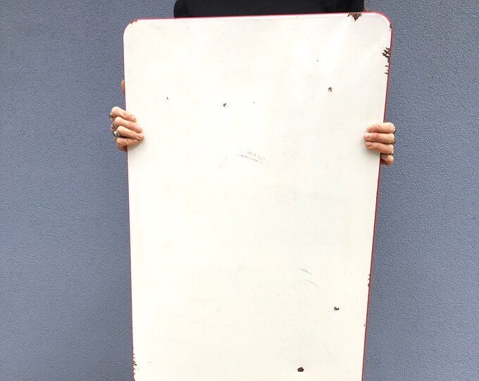 Vintage Porcelain Enamel Table Top for Repurpose or Assemblage Etsy