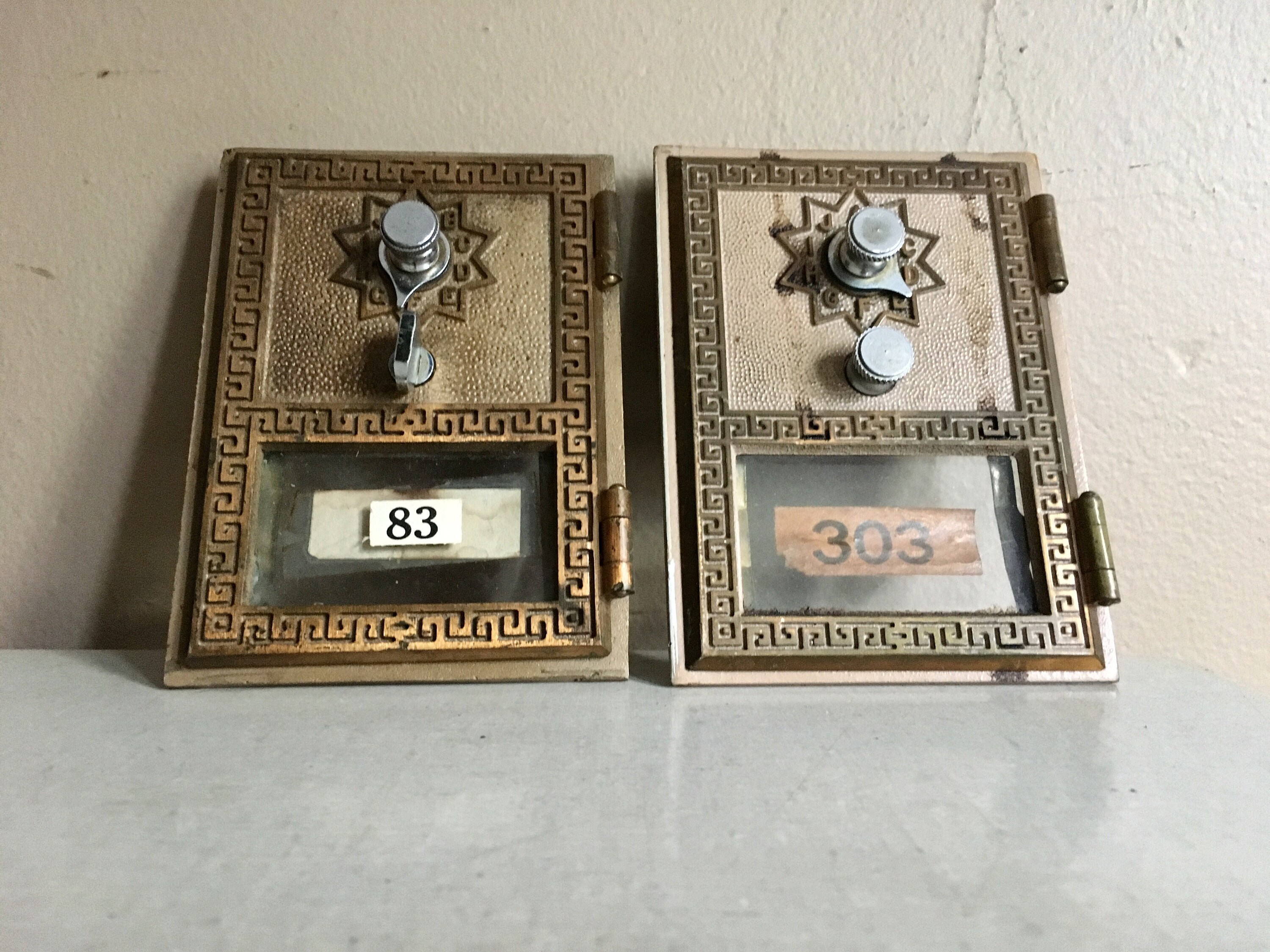 Old Post Office Box Doors For Repurpose Or Assemblage Etsy