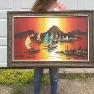 Fantastic Mid Century Modern Original Painting