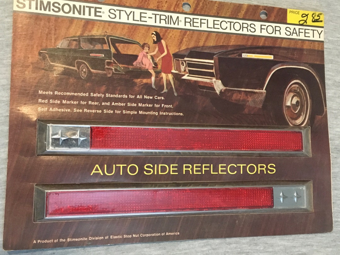 Vintage NOS Car Side Reflectors in Original Packing Etsy