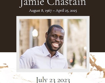 Modelo de obituário editável | Programa de celebração da vida para imprimir | Ordem de serviço fúnebre | Folheto memorial | Download digital