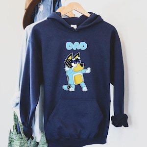 Bluey Cool Dad Club Hoodie, Bandit Cool Dad Club Hoodie, Bandit Heeler Sweatshirt, Dad Birthday Gift, Bluey Bandit Family Sweatshirt