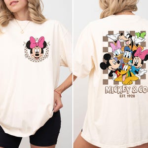 Retro Mickey & Co 1928 Comfort Colors Shirt, Disneyland Tee,Disneyworld Shirt,Family Shirt,Disney Gift, Vintage Mickey And Friends Two-Sided