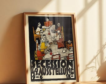Egon Schiele | Plakat Für Die 49. Ausstellung Der Secession | Fine
