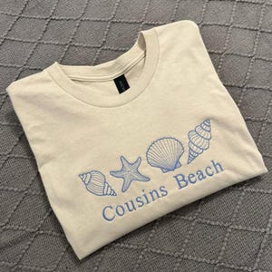 Cousins Beach Embroidered T-Shirt, The Summer I Turned Pretty Embroidery Sweatshirt Hoodie, TSITP, Bookish Gift For Her, Summer Vibes