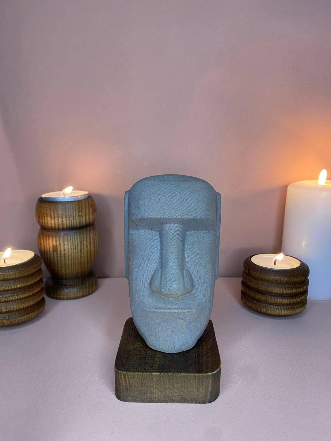 モアイ像：イースター島の装飾、木彫り - Etsy 日本