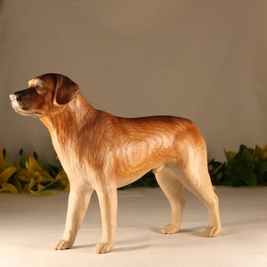 Labrador Labrador statue Labrador figurine Labrador dog Labrador retriever Wood labrador Labrador gift Dog décor Dog art Wooden dog