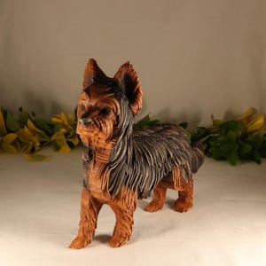 Estatua de Yorkshire Terrier - Arte conmemorativo canino