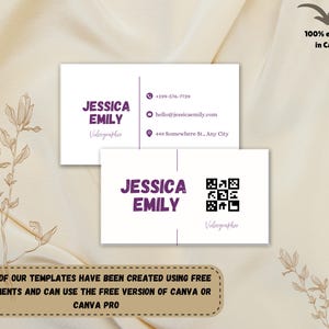 Business card or simple calling card.