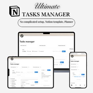 ADHD-Friendly Notion Productivity Planner: Daily Task Tracker and To-Do System
