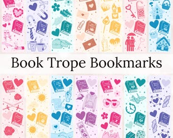 Paquete de 16 marcadores SVG con tropos de libros, libro picante PNG, citas florales de libros SVG, libro retro de lectura SVG, marcadores imprimibles, descarga digital