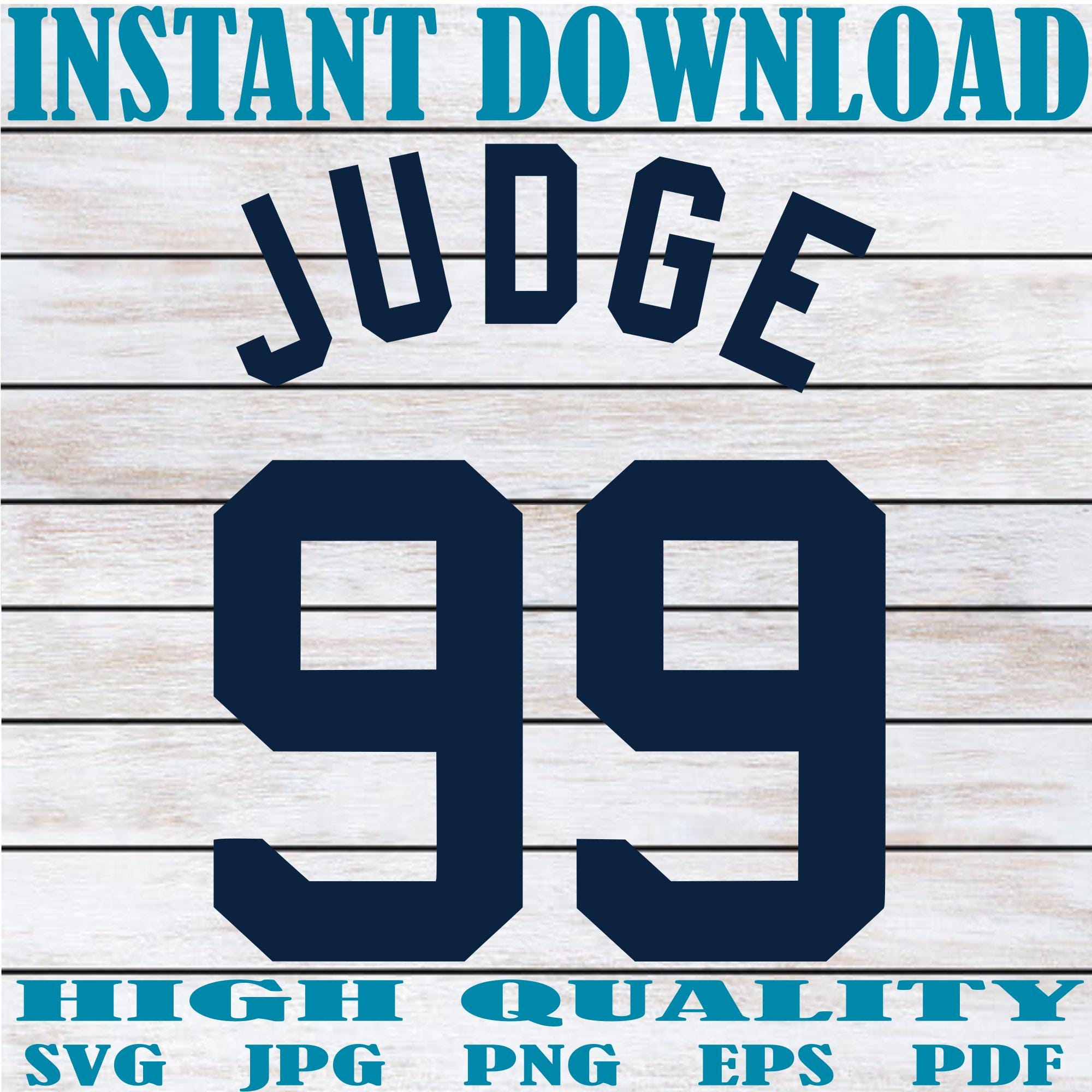 Judge Jersey SVG PNG JPG Eps Pdf | Aaron Judge Jersey Number 99