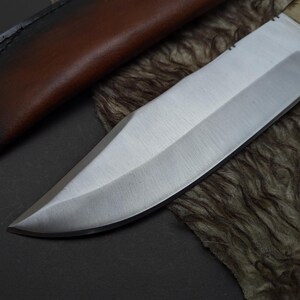 Legends of the Fall Replica Knife: Stainless Steel Blade, Antler Handle, Leather Sheath image 17