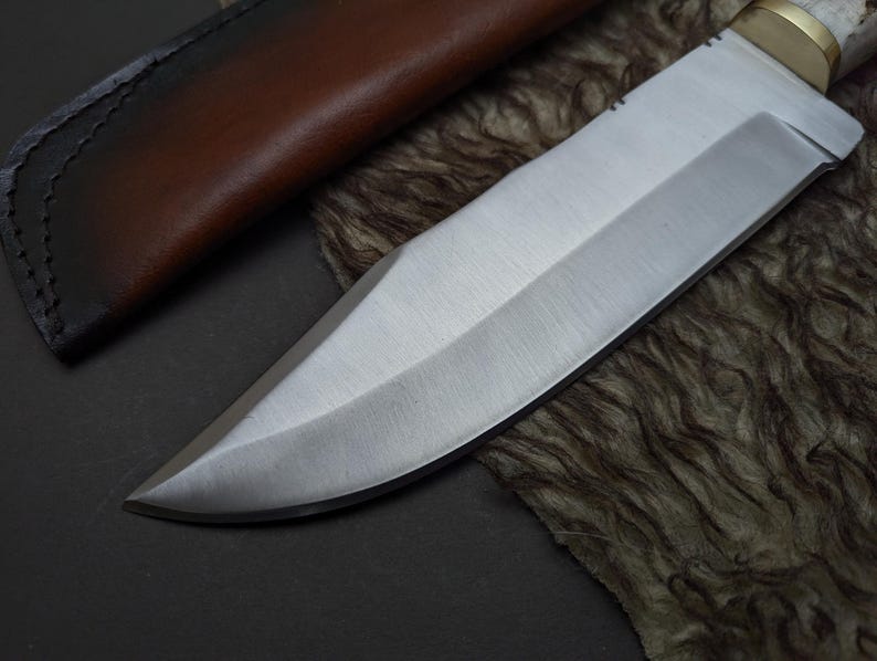 Legends of the Fall Replica Knife: Stainless Steel Blade, Antler Handle, Leather Sheath image 17