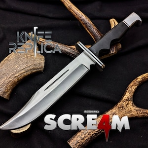 Scream Ghostface Knife Replica: Bloody Buck 120 Stainless Steel Hunting Knife
