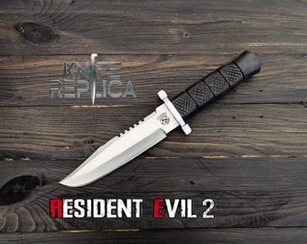 RE2 Claire Redfield Taschenmesser: Handgefertigtes Resident Evil 2 Replikat aus D2 Stahl