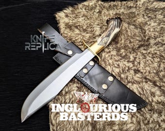 Handgemachte Aldo Raine Bowiemesser Replik – Inglourious Basterds Filmrequisite