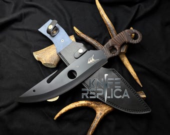 Handmade Hunting Game Knife Replica with Leather Sheath | D-ESTNY-2 Knife | Game Props | Gift for him | Christmas Gift