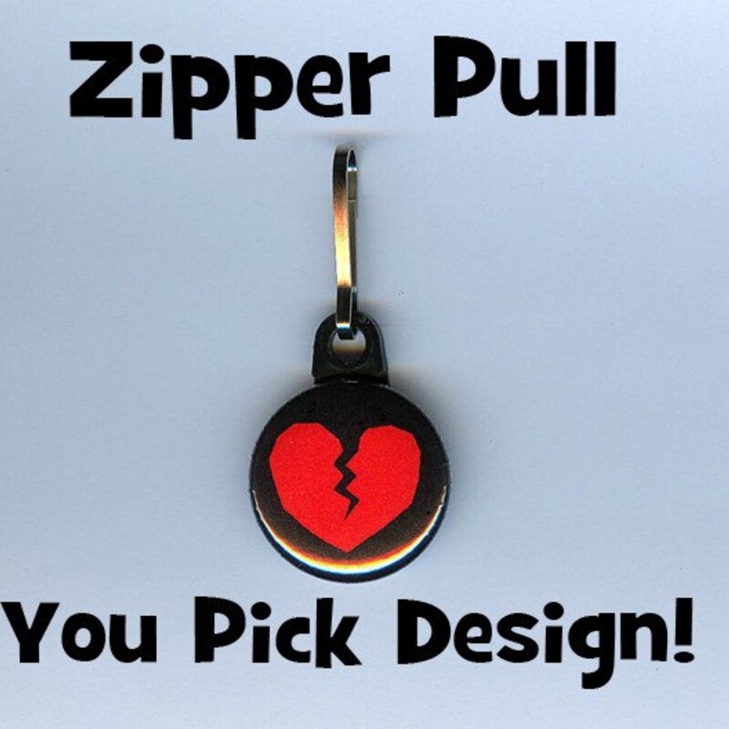 Button Zipper Pull - Etsy