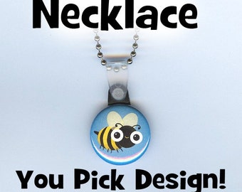 Button Necklace - any design you want