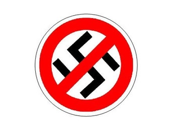 Anti-Nazi pinback button