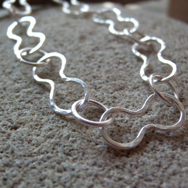 Sterling Silver Dog Bone Link Bracelet