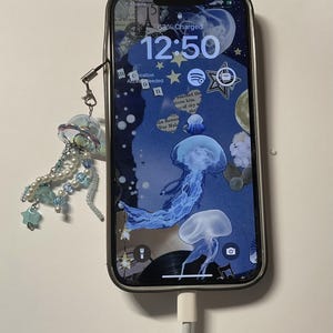 Cute Jellyfish Phone Charm