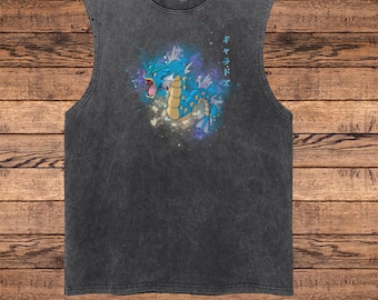 Vintage Anime Cutoff Shirt, Retro Washed Japanese Graphic Tee, Oversized Manga T-Shirt, Unisex Acid Wash Streetwear, Otaku Aesthetic