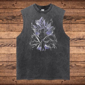 Maglietta anime vintage, maglietta grafica giapponese lavata retrò, maglietta manga oversize, streetwear unisex lavato acido, estetica otaku