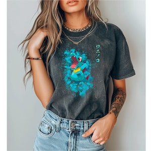 Water Monster Shirt, Fantasy Unisex Top, Comfort Colors, Cool Mythical Creature Apparel