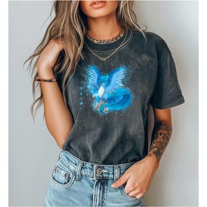 Legendary Ice/Flying Monster Shirt, Fantasy Unisex Top, Comfort Colors, Cool Mythical Creature Apparel